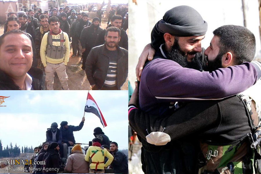 فيديو/ لقاء بين أحد عناصر الجيش العربي السوري وشقيقه المسلح ضمن عملية المصالحة