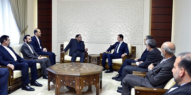 Le président al-Assad reçoit Ali Chamkhani