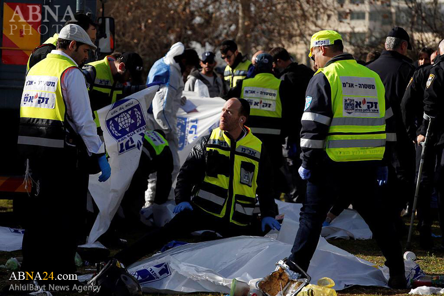 تصویری رپورٹ: مقبوضہ فلسطین ميں 21 صہیونی ہلاک و زخمی