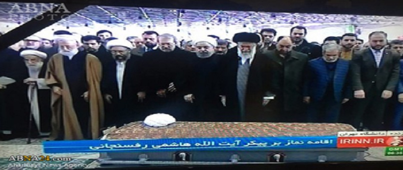İmam Hamaney ‘‘Ayetullah Haşimi Rafsancani’’nin Cenaze Namazını Kıldırdı / Foto