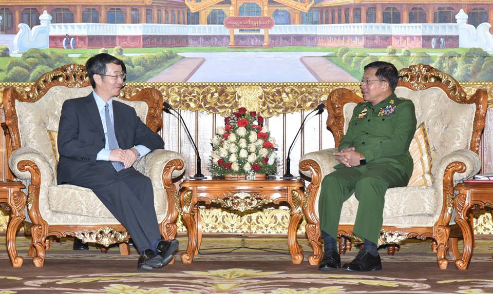 တပ္ခ်ဳပ္ႏွင့္ တ႐ုတ္အထူးကိုယ္စားလွယ္ ေနျပည္ေတာ္တြင္ ေတြ႕ဆံု