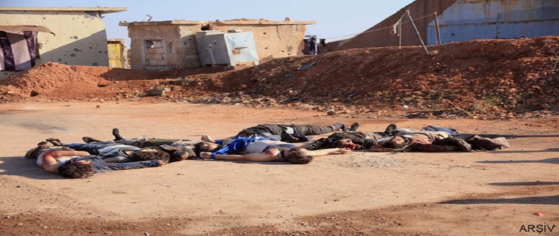 Nusra ve IŞİD teröristlerinin Kalemun bölgesindeki mevzileri bombalandı
