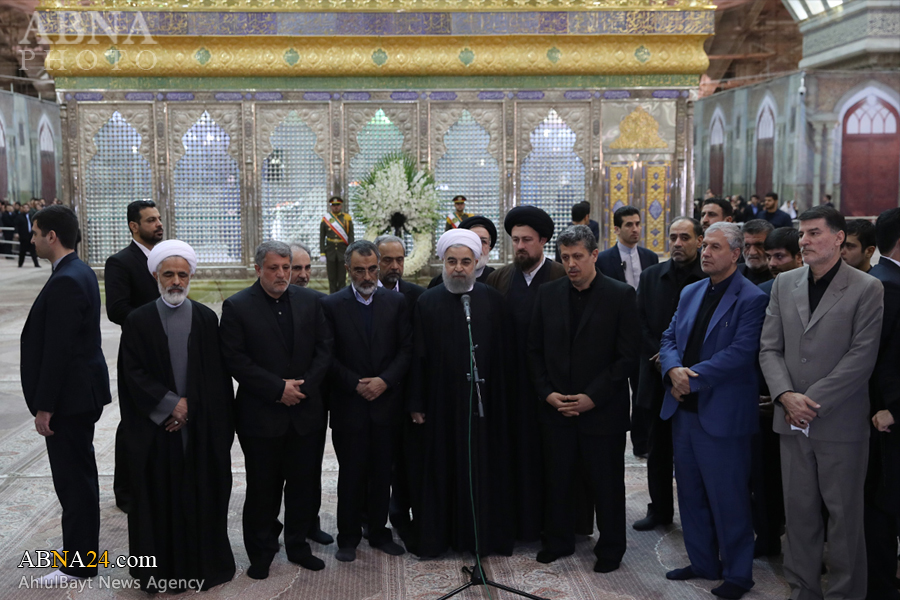 Iran President visits Ayatollah Rafsanjani’s tomb
