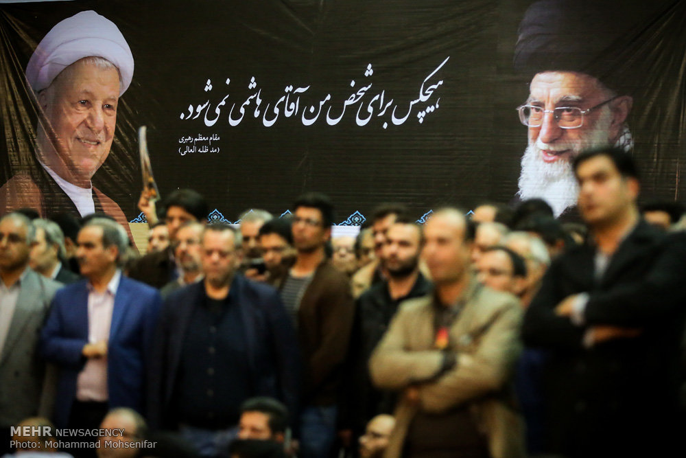 تصویری رپورٹ: مرحوم آیت اللہ ہاشمی رفسنجانی کے ساتویں کی مناسبت سے مجلس عزا