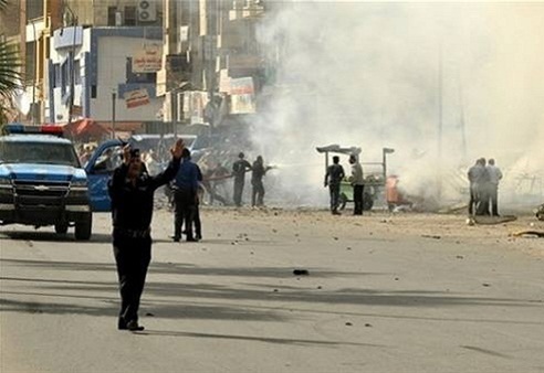 إصابة خمسة مدنيين بانفجار عبوة ناسفة شمالي بغداد