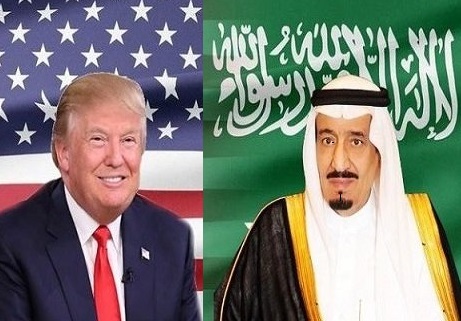 سعودی شاہ کی امریکی صدر ٹرمپ کو مبارکباد
