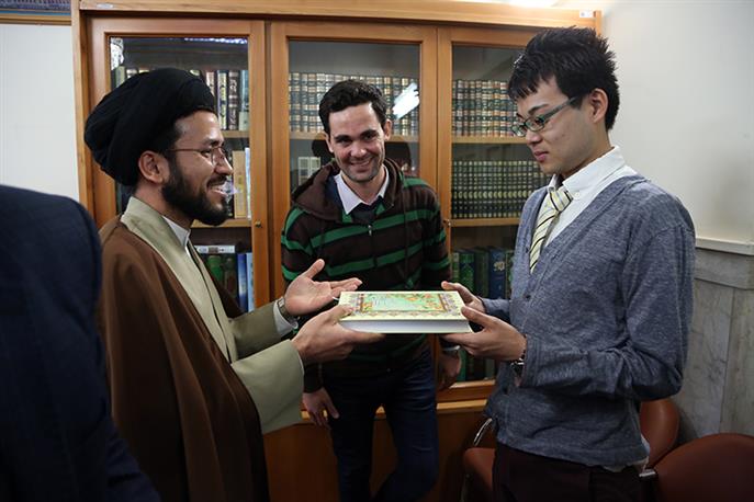 Japanese youth converts to Islam at Imam Reza Holy Shrine