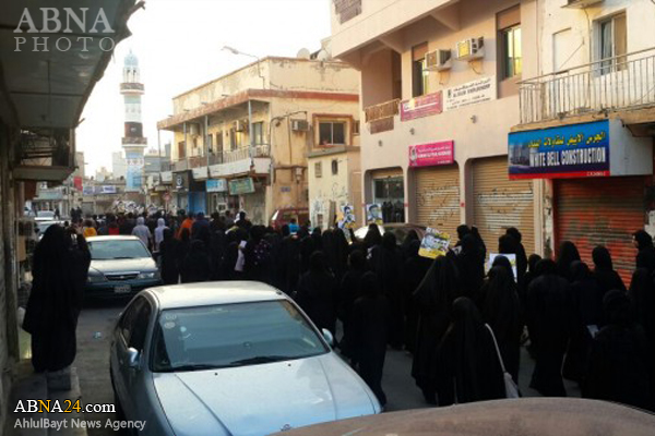 آیت اللہ شیخ عیسی قاسم کی رہائشگاہ کے سامنے اجتماع