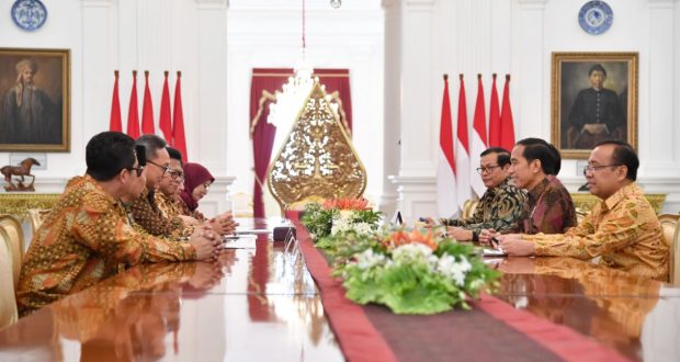 Bertemu Presiden Jokowi, Pimpinan MPR: Jika Ada Perbedaan Kedepankan Dialog