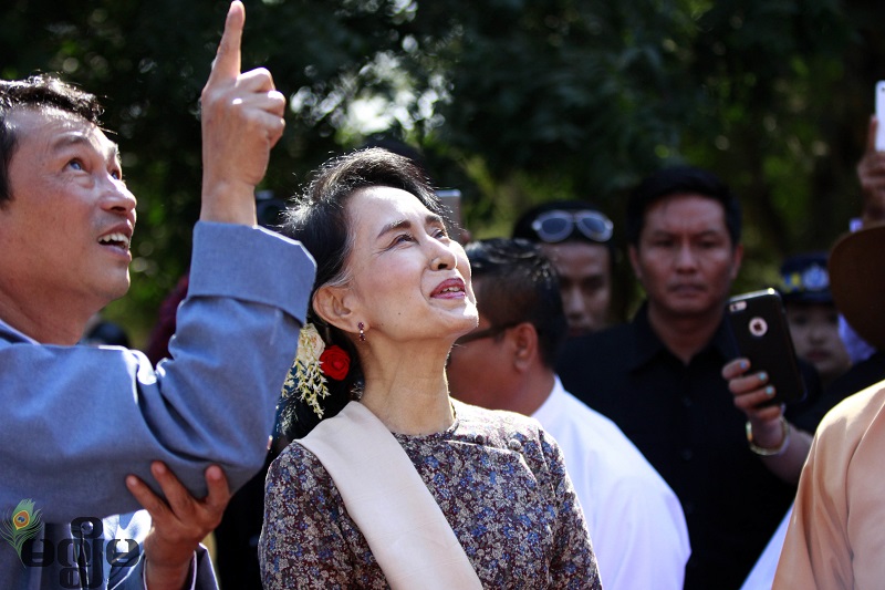 ျပည္သူလူထုလက္ခံမွ ‘ဇုန္’ေတြ သတ္မွတ္ဖို႔ ပုဂံေရာက္ ေဒၚစုေျပာ