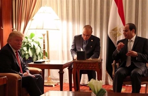 اتصال هاتفي بين السيسي وترامب يناقشان الحرب على الارهاب والتطرف