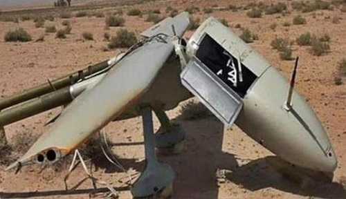 الحشد الشعبي يسقط طائرة مسيرة لداعش جنوب تل عبطة