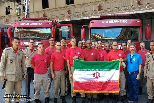 Os comandos dos bombeiros Federais de Brasília e Rio de Janeiro transmitiram a sua solidariedade aos Bombeiros iranianos