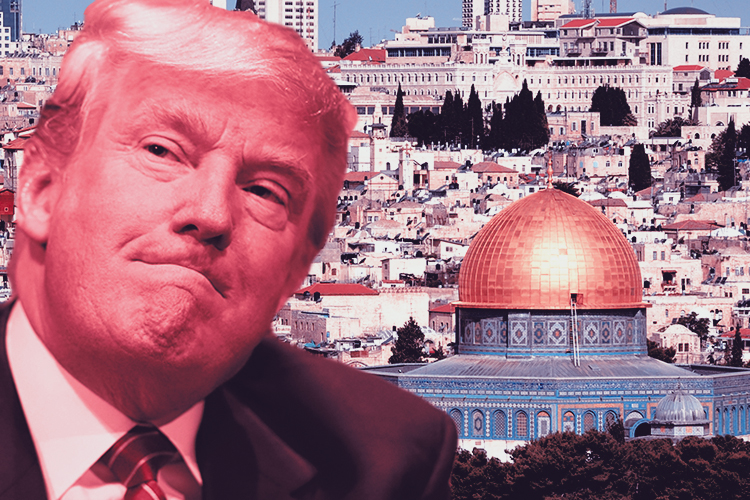 ترامب يغير موقفه من قضية نقل السفارة إلى القدس المحتلة