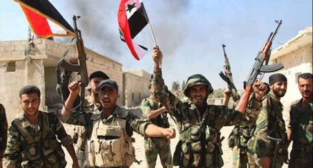 الجيش السوري يرفع العلم فوق مبنى "عين الفيجة" بريف دمشق