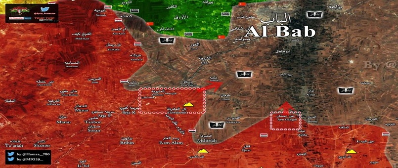 Suriye Ordusu, El Bab’ı güneyden kuşatıyor (+HARİTA)