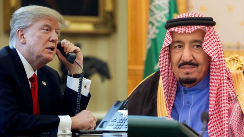 ٹرمپ اور سلمان بن عبدالعزیز کی ٹیلیفونی گفتگو 