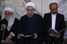 Presiden Rouhani Ikut Hadir dalam Majelis Duka untuk Korban Insiden Gedung Plasco