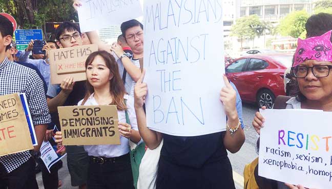 Pimpinan Pakatan, Aktivis Bantah Trump Di Kedutaan A.S