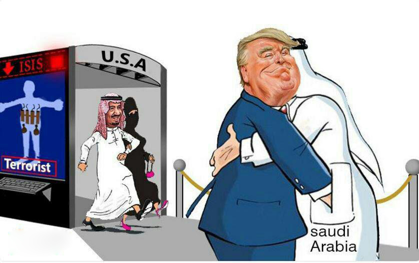 Karikatur: Keikhlasan Trump Dalam Menjaga Kepentingan A.S Dari Bahaya Pengganas