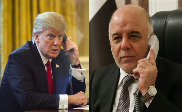 تره‌مپ و عەبادی پەیوەندی تەلەفۆنیان دەبێت 