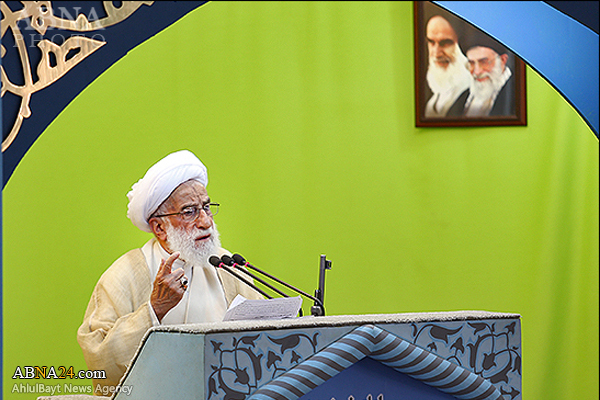 آية الله جنتي : "الموت لاميركا" شعار جميع الاحرار والمظلومين في العالم