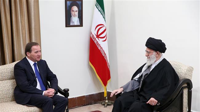 Imam Khamenei Receives Swedish PM Stefan Lofven