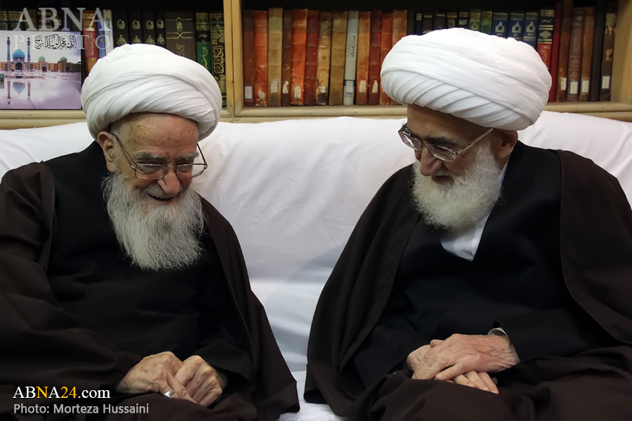 تقرير مصور/ آية الله "نوري همداني" يلتقي آية الله "صافي كلبايكاني"