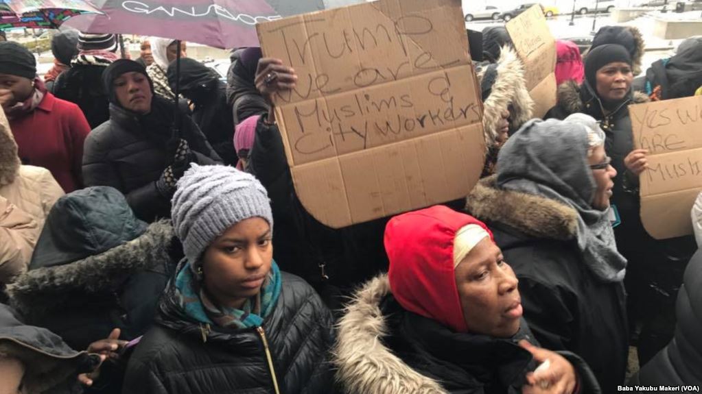 Musulmin New York Sunyi Zanga-zangar Adawa da Matsayin Trump