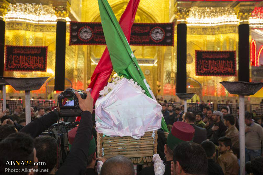 تقرير مصور/ مراسم نعشٌ رمزيّ للسيدة "فاطمة الزهراء" (ع) في كربلاء المقدسة