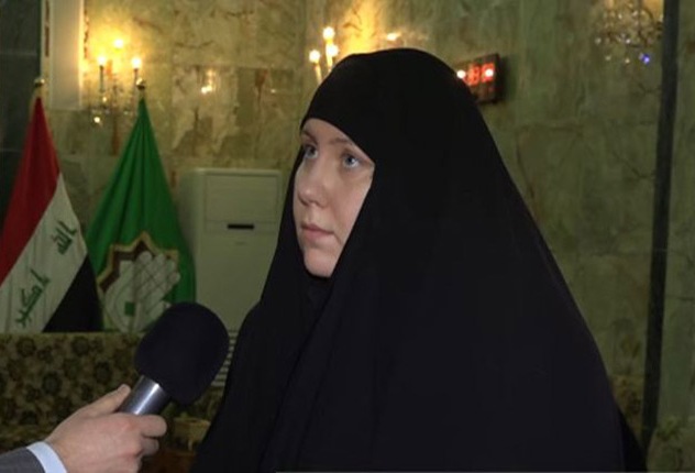 مستبصرة امريكية :أشعر بالأمان في العراق وهذا ما يبكيني