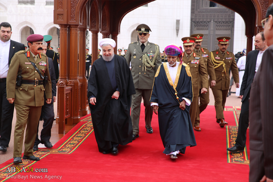 Sultan Oman Sambut Presiden Rouhani secara Kenegaraan 