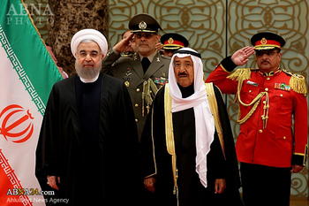  Emir Kuwait Sambut Langsung Kedatangan Presiden Rouhani