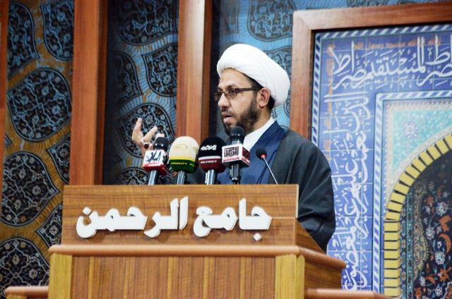 خطيب جمعة بغداد يحذر من مخططات القوى العالمية ويدعو العراقيين للمحافظة على القيم والمثل الإسلامية