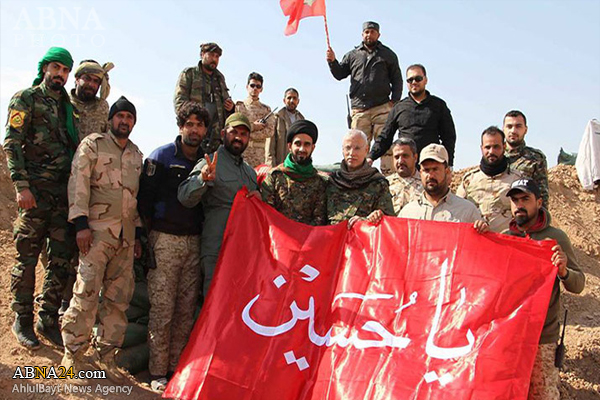 Imam Hussain Holy Shrine's flag raised during Mosul operation / Pics
