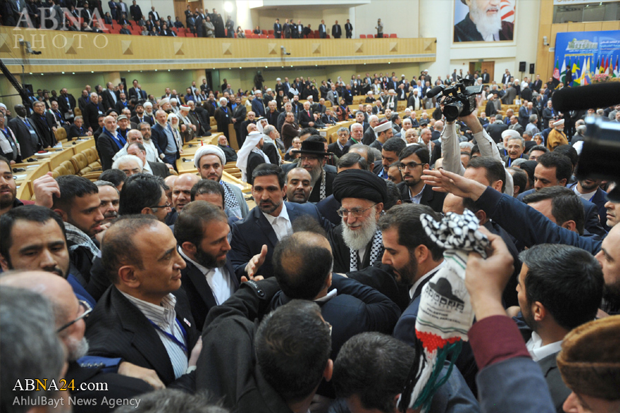 Líder Supremo Inaugura la VI Conferencia Internacional de Apoyo a la Intifada Palestina en Teherán