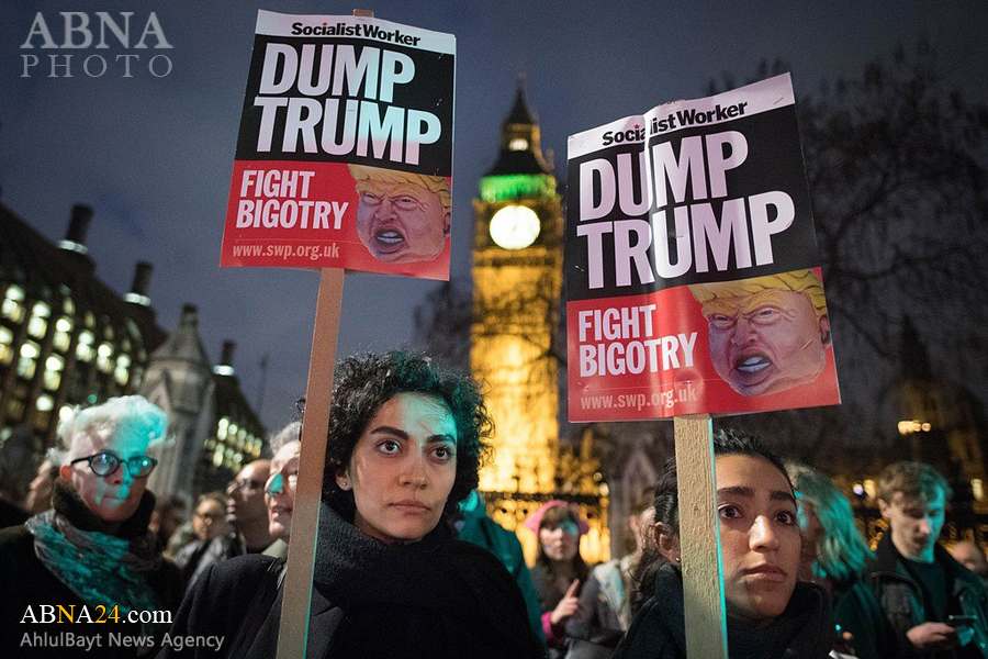 Berita Bergambar: Tunjuk Perasaan Anti-Trump Di London