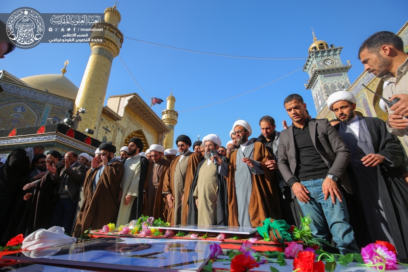 تقرير مصور/ تشييع كوكبة من مبلغي لجنة الإرشاد التابعة للعتبة العلوية المقدسة في رحاب مرقد أمير المؤمنين (ع)