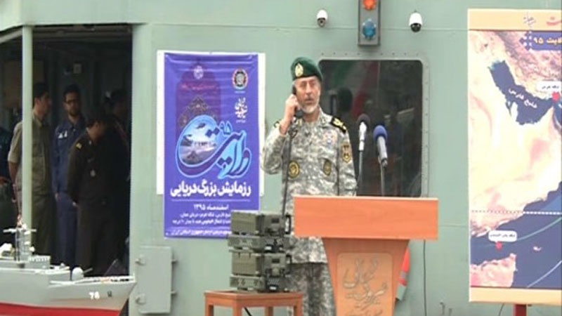 ایڈمرل حبیب اللہ سیاری: بحری مشقوں کامقصد خطے کے ملکوں کو امن اور دوستی کا پیغام دینا ہے