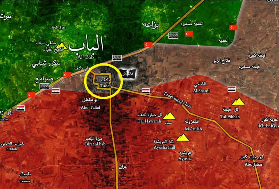 Syrian Army one km from Turkish-captured al-Bab