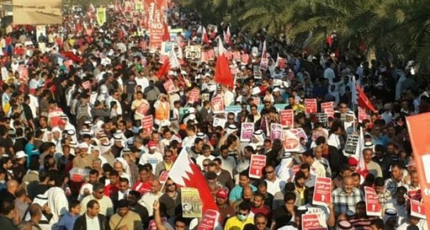 Al-Khalifa forces attack pro-democracy demos in Bahrain