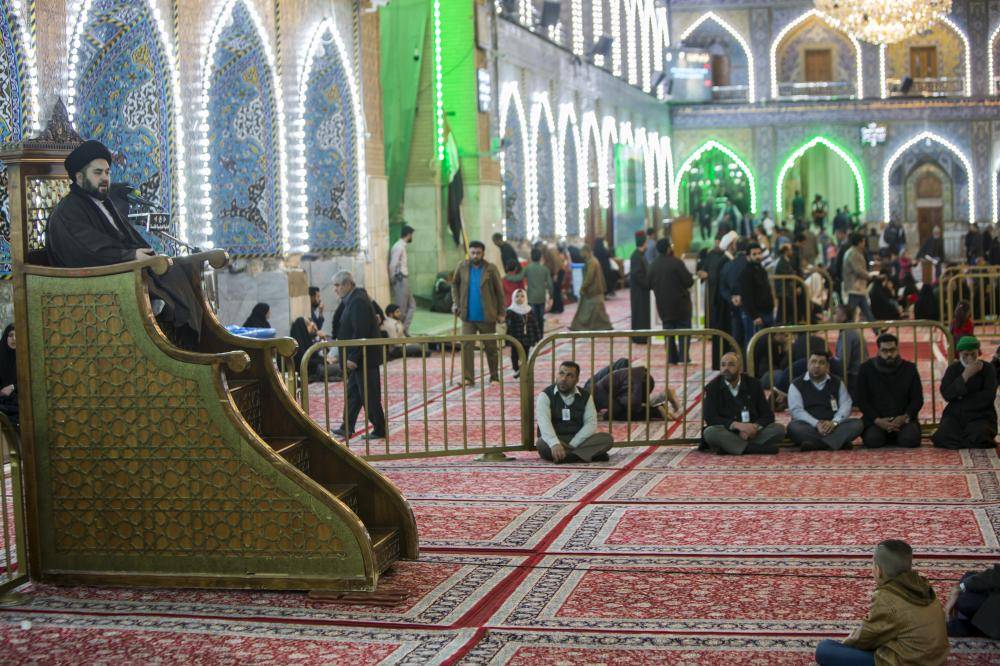 مجلس عزاء في الصحن الشريف "لابي الفضل" (ع) لاحياء ذكرى شهادة الصديقة الزهراء(ع)+(صور)