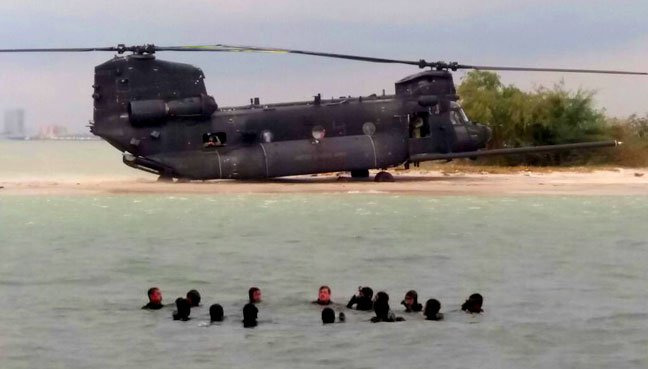 Komando Polis, Tentera AS Berlatih Di Perairan Pulau Pinang