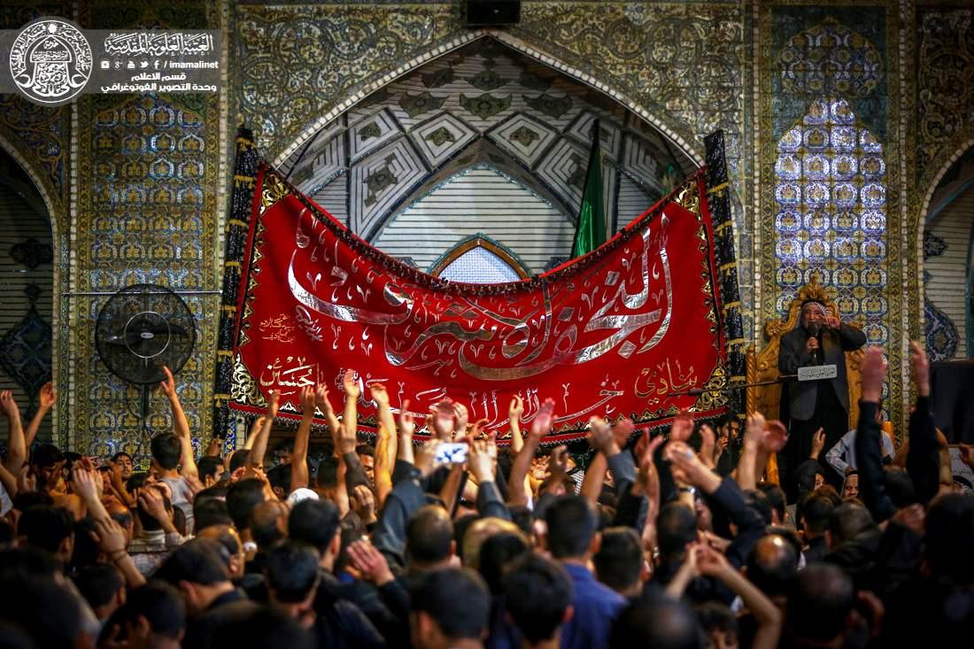 مواكب العزاء تحي ذكرى استشهاد السيدة "فاطمة الزهراء"(ع) في رحاب مرقد الامام علي(ع)+(صور)