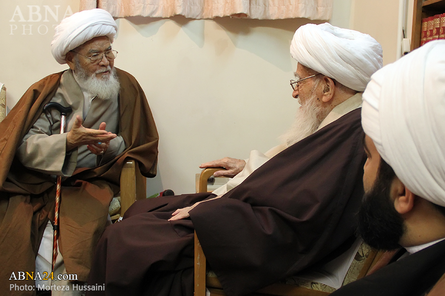 تقرير مصور/ كبير مستشاري الرئيس الافغاني يزور آية الله العظمى صافي كلبايكاني