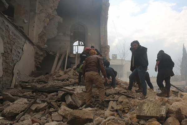アメリカ軍のシリア攻撃により、民間人５人が殉教