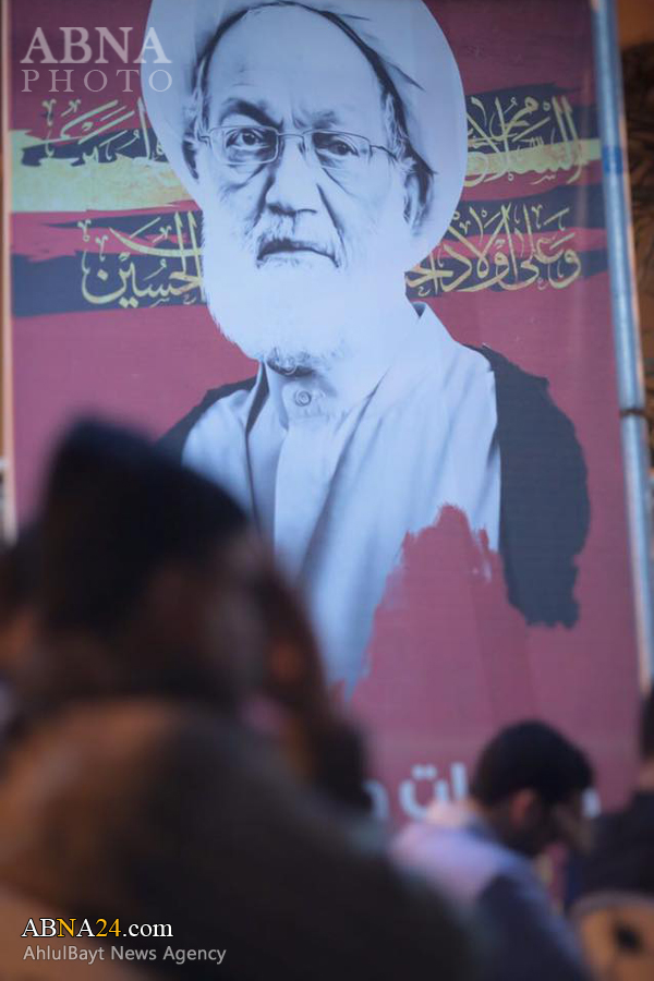 تقرير مصور/ تجمع للثوار البحرينيين لنصرة آية الله الشيخ "عيسى قاسم"