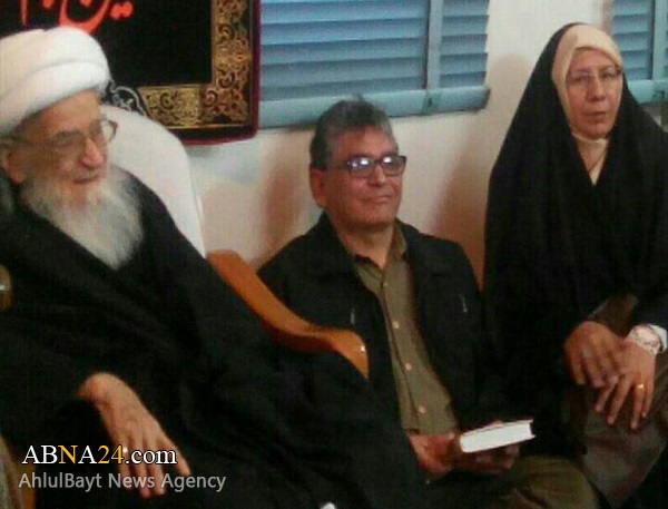 عیسائی میاں بیوی نے آیت اللہ صافی گلپائیگانی کے حضور میں اسلام قبول کر لیا