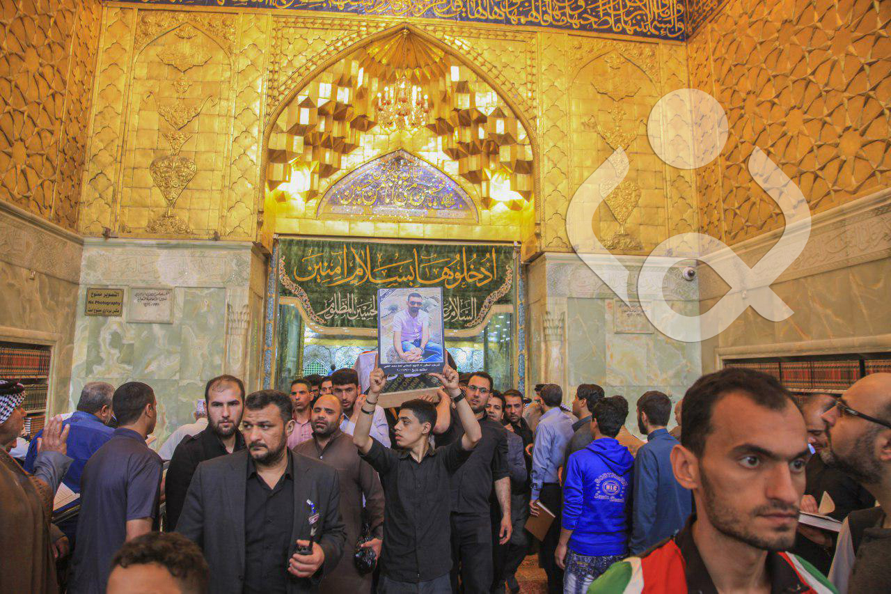 تقرير مصور/ تشييع شهداء تفجيري دمشق الارهابيين في كربلاء المقدسة