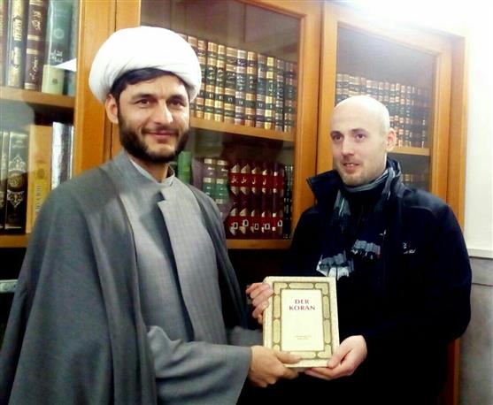 Hungarian Ph.D. student converts to Islam at Imam Reza Holy Shrine